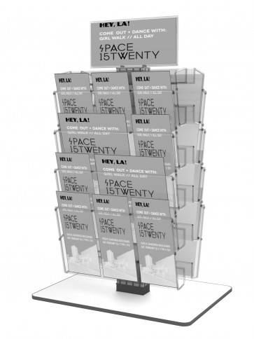 Obrotowy stojak na biurko 8 kieszeni A4/A5/DL + toper DL  Art 3081