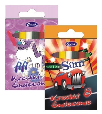 Kredki świecowe Grand 8 kolorów