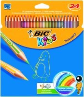 Kredki Ołówkowe Bic Kids Tropicolor 24 kolory
