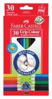 Trójkątne Kredki Jumbo Faber Castell 30  kolorów 
