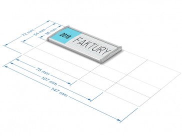 Szyldzik opisowy 36x107mm  Art 541