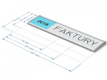 Szyldzik opisowy  36x147mm  Art 542