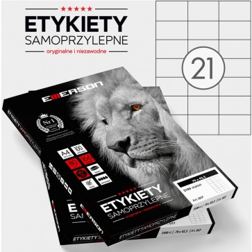 Etykieta uniwersalna samoprzylepna Emerson - różne rozmiary