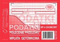 Druk polecenie przelewu /wpłata gotówkowa 4 odc.