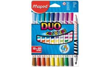 Flamastry dwustronne Color 'Peps Duo 10=20 kolorów