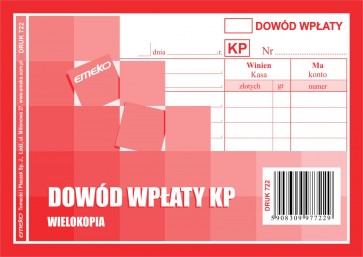 Druk KP - Kasa Przyjęła dowód wpłaty