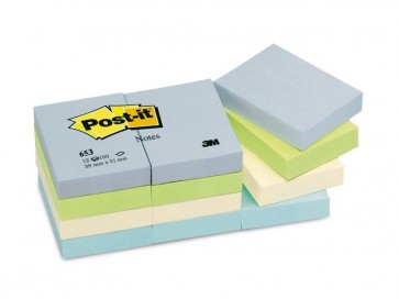 Bloczki samoprzylepne 38x51 POST-IT 653-ML 12 szt.