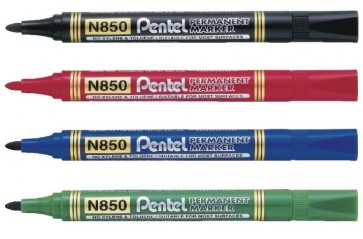 Marker permanentny N850 Pentel - okrągła końcówka