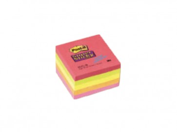 Bloczek samoprzylepny POST-IT super sticky neonowe 76x76 mm.