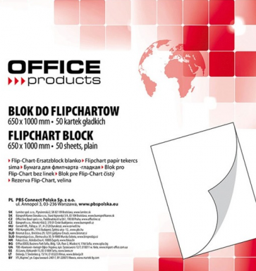 blok do tablic 50 arkuszy gladki