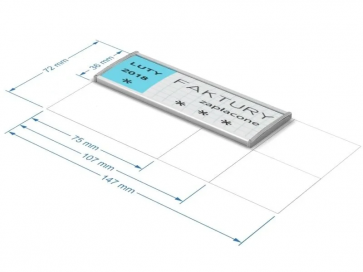 Szyldzik opisowy 36 x 194 mm Art 541