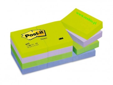 Bloczki samoprzylepne 38x51 POST-IT  653-MT 12sztuk