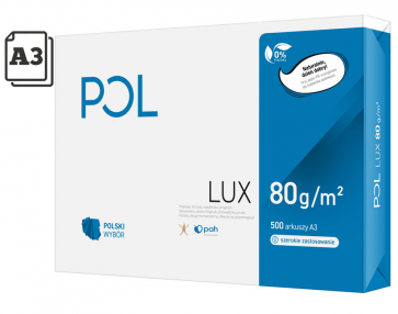 Papier ksero Pollux A3 klasa B 80g