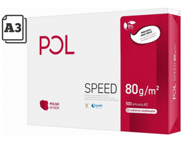Papier ksero Polspeed A3 klasa C+ 80g