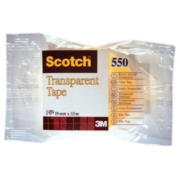 Scotch 550F transparentna w folii 19mm x 33m
