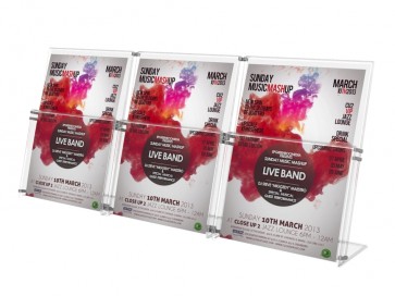 Stojak na ulotki A4, 3 kieszenie pionowo art 3112