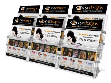 Stojak na ulotki A6 / DL, 6 kieszeni pion - poziom art 339