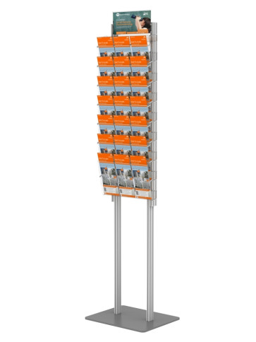 Składany stojak na ulotki + 6 kieszeni A4 poziomo (ulotki A4 A5 i DL )  Art 272 v6