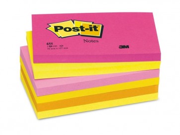 Bloczki samoprzylepne 127x76 POST-IT 655-TF 6sztuk
