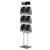 Składany stojak ( prezenter ulotek ) stand na ulotki 12 kieszeni A4 pionowo Art 288v6
