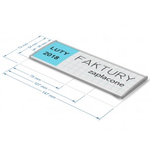 Szyldzik opisowy 54x147mm  Art 545