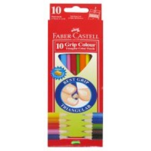 Trójkątne Kredki Jumbo Faber Castell 10 kolorów 