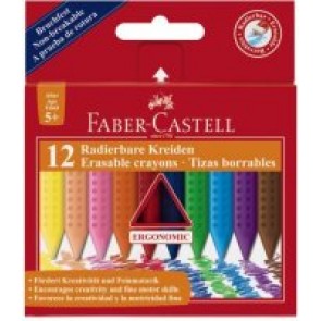 Kredki świecowe GRIP Faber-Castell 12 kolorów