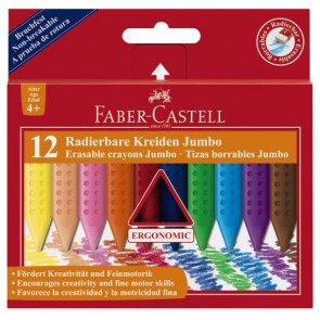 Kredki świecowe GRIP Faber-Castell 12 kolorów JUMBO