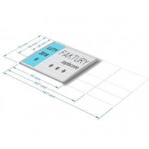 Szyldzik opisowy szerokość 72 mm , długość 107 mm   Art 547