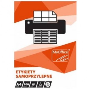 Etykiety uniwersalne samoprzylepne A4 Myoffice  - różne rozmiary