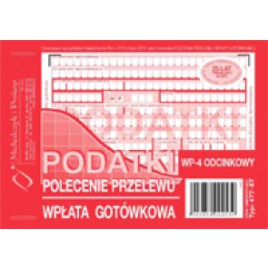 Druk polecenie przelewu /wpłata gotówkowa 4 odc.