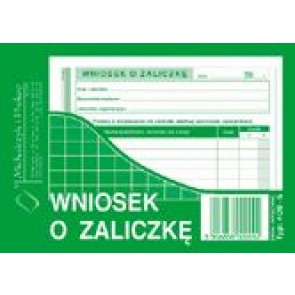 Druk WZ -wniosek o zaliczkę