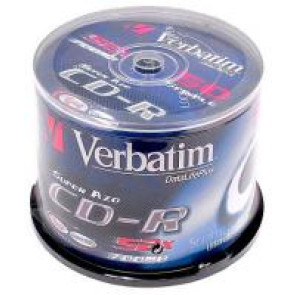 Płyty Verbatim CD-R 700mb pudełko typu cake 50 szt.