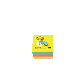 Bloczek samoprzylepny POST-IT Z-Notes 76x76mm 6sztuk po 100 kartek neon