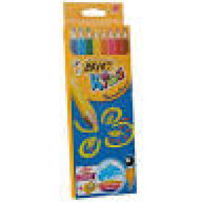 Kredki Bic Kids Supersoft Kolor ,trójkątne, 8 kolorów + temperówka